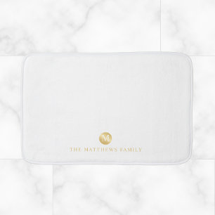 Luxuriöses Personalisiertes Monogramm Badematte