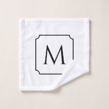 Luxuriöses personalisiertes Monogramm-Spa-Badezimm
