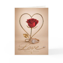 Luxuriöses romantisches Liebeskarten-Design