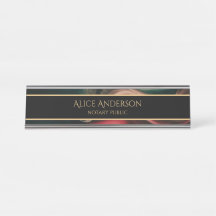 Luxuriöses schwarz-grün Gold elegantes Büro