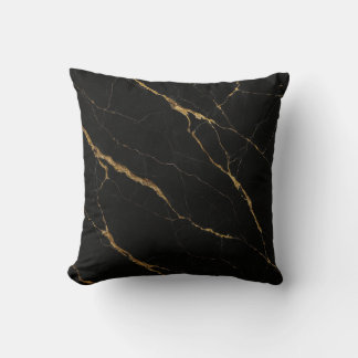 Luxuriöses schwarzes Marmor Kissen