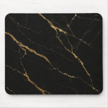 Luxuriöses schwarzes Marmormousepad