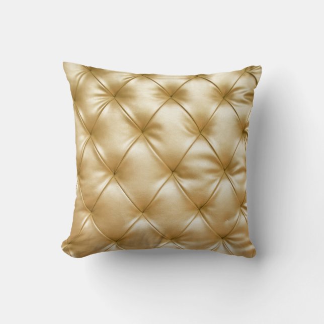 Luxuriöses Sofa-Leder-Muster-Backgro Kissen (Vorderseite)