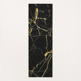 Luxuriöses, stilvolles Black and Gold Yoga Mat Yogamatte