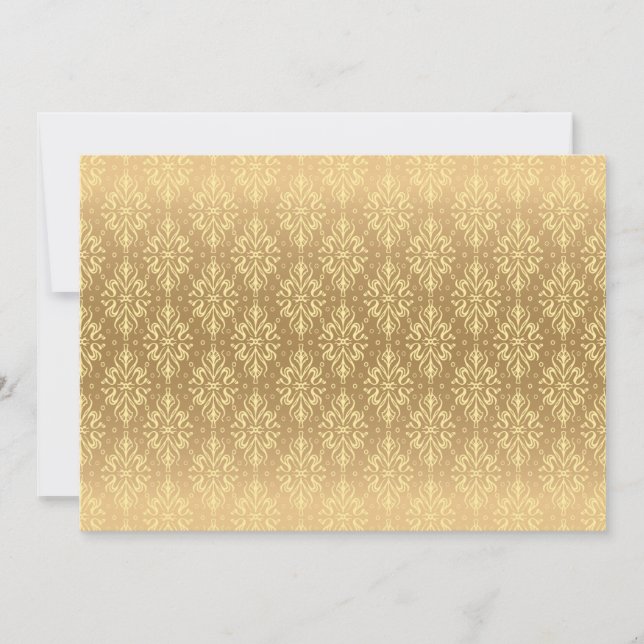 Luxuriöses Vintages Muster 2 Save The Date (Vorderseite)