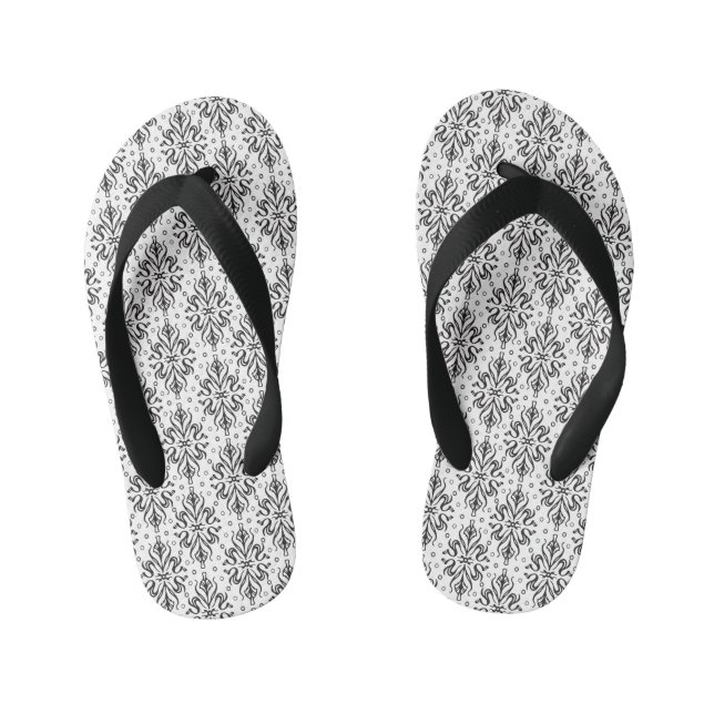 Luxuriöses Vintages Muster 4 Kinderbadesandalen (Fußbett)