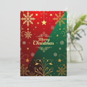 Luxuriöses Weihnachtsgeschmack Einladung