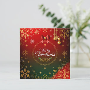 Luxuriöses Weihnachtsgeschmack Feiertagskarte