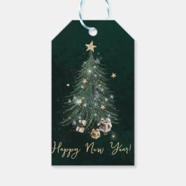 Luxurious, artistic design with a  festive tree geschenkanhänger