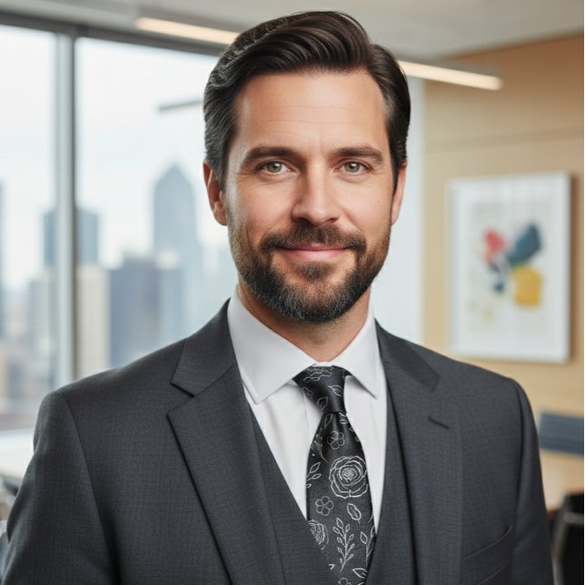 Luxurious Black Line Art Floral Sophistication Krawatte (Von Creator hochgeladen)