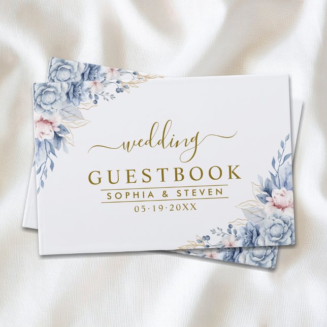 Luxurious Blue, White & Gold Wedding  Gästebuch (Von Creator hochgeladen)