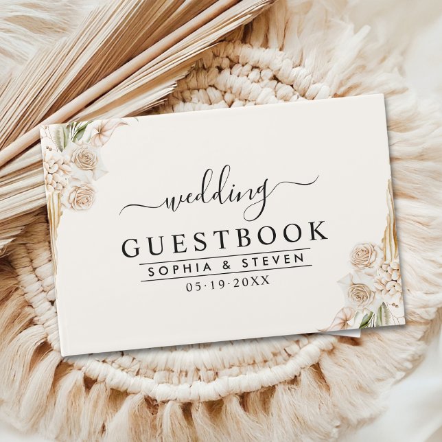 Luxurious Boho Wedding with Subtle Floral Accents Gästebuch (Von Creator hochgeladen)