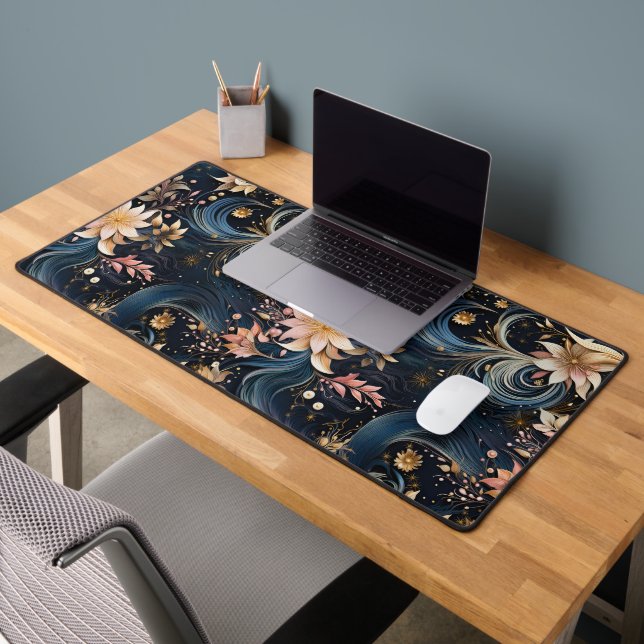 Luxurious Dark Blue Botanical Garden (Bureau 2)