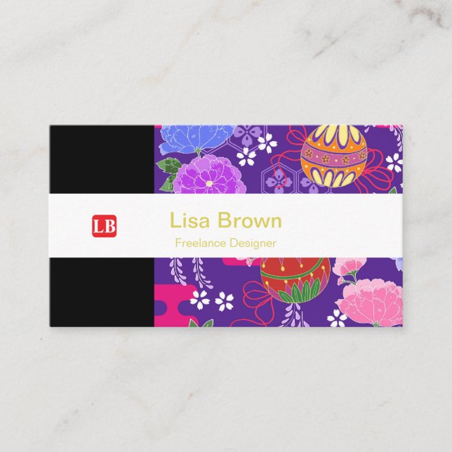 Luxurious Japanese-Style business card Visitenkarte (Vorderseite)