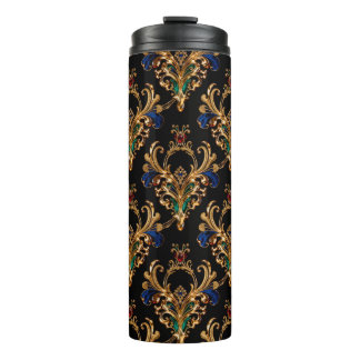 Luxurious Victorian Black Gold Thermosbecher