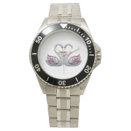 Luxury 3D Diamond [Name] - Elegant Valentine's Gif Armbanduhr