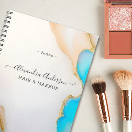 Luxury Agate Marble Signature Script Notizblock