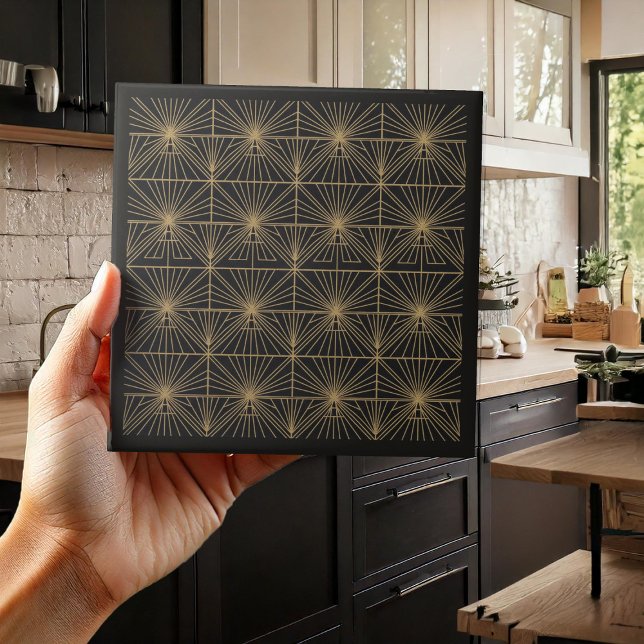 Luxury Art Deco Geometric Pat#1 ID1196 Fliese (Von Creator hochgeladen)