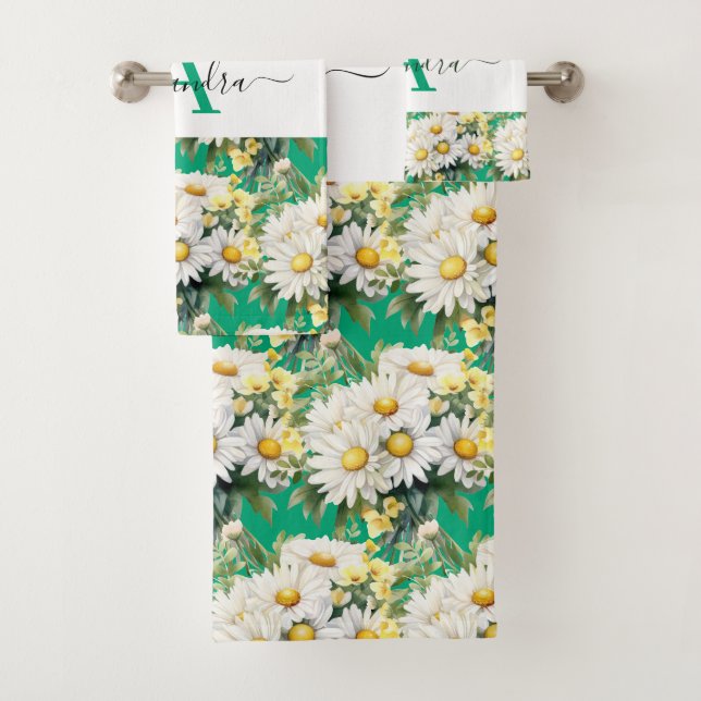 Luxury Bath Towel Set | Pamper Yourself w/ Flowers (Insitu)