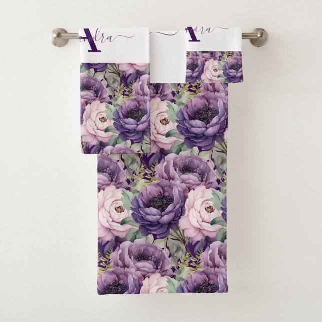 Luxury Bath Towel Set | Pamper Yourself w/ Flowers (En situation)