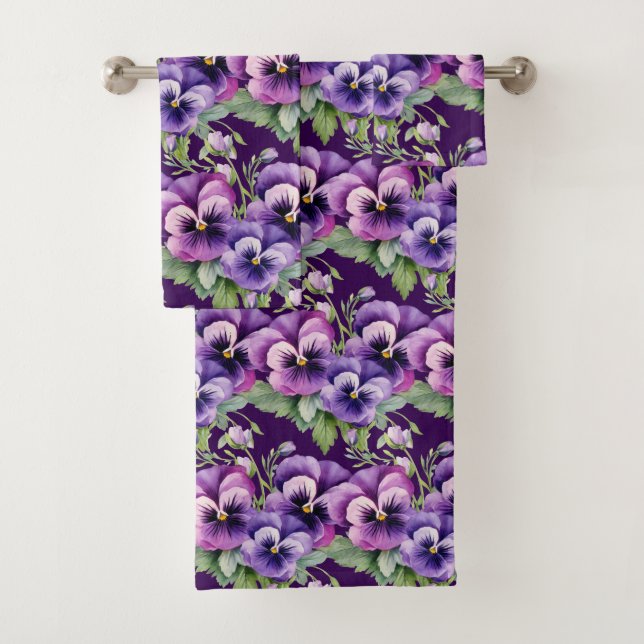 Luxury Bath Towel Set | Pamper Yourself w/ Flowers (Insitu)