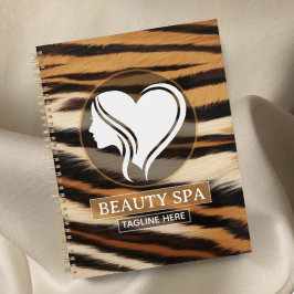 Luxury Beauty Spa Logo Elegant Tiger Print Salon Planer