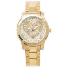 Luxury, , Beigi Gold ,Love Heart , Valentine's Day Armbanduhr