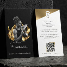 Luxury Black Gold Personal Trainer Fitness Photo 