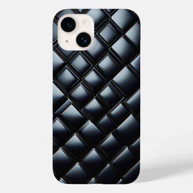Luxury Black Metallic Diamond Phone Case - Sleek  (Rückseite)