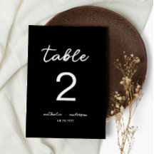 Luxury Black Script Wedding