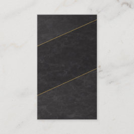 Luxury Blank Appointment Card – Black & Gold Terminkarte