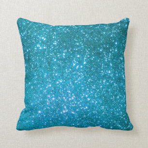 Luxury Blue Gold Glitzer Kissen