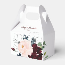 Luxury Boho farbenfrohe Blumenhochzeit Geschenkschachtel