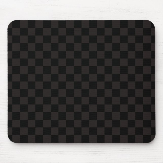 Luxury Brown/Black Checkered Mousepad (Vorne)