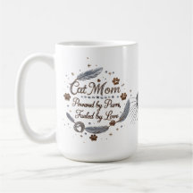 Luxury Cat Mama Tasse - Powered by Purrs & Liebe