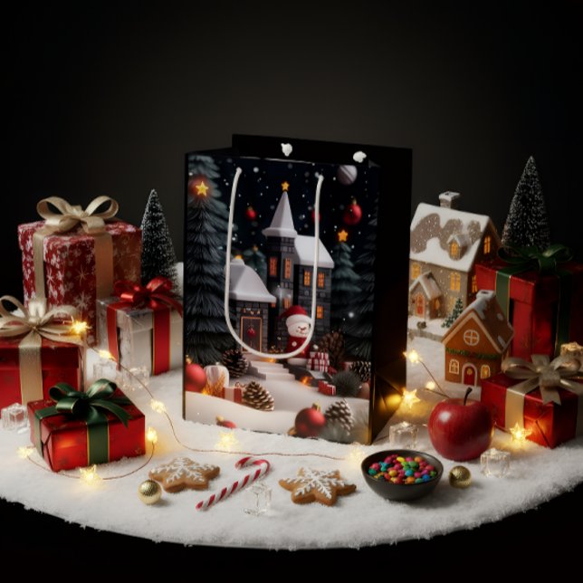 Luxury Christmas Gift Bag Mittlere Geschenktüte (Von Creator hochgeladen)