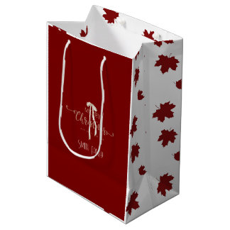 Luxury Christmas Personalized Merry Christmas  Mittlere Geschenktüte