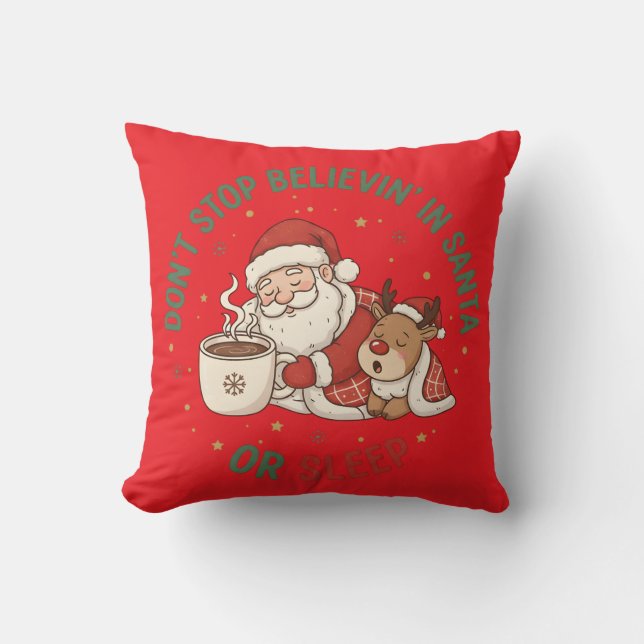 Luxury Christmas Pillow Design – Cozy & Elegant Ho Kissen (Vorderseite)