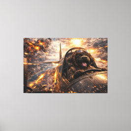 Luxury Cockapoo Wall Art – Aviation Dog Modern Leinwanddruck