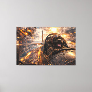 Luxury Cockapoo Wall Art – Aviation Dog Modern Leinwanddruck