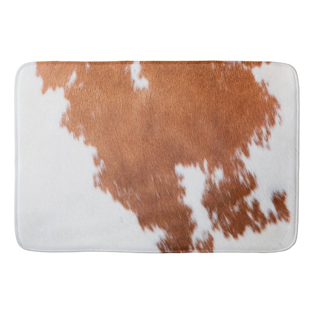 Luxury Cowhide Animal Skin Badematte (Vorderseite)