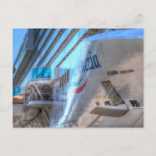 Luxury Cruise Ship Bow Postkarte