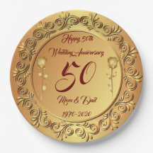 Luxury Customize Happy Gold 50 Jahre Jubiläum