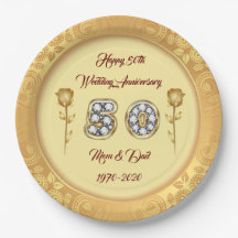Luxury Customize Happy Gold 50 Jahre Jubiläum