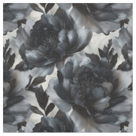 Luxury Dark Peonies Fabric Stoff