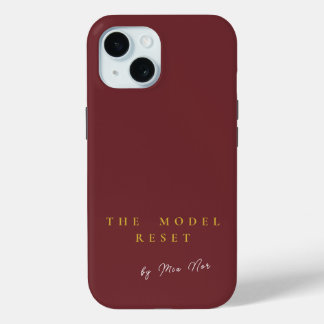 Luxury Deep Burgundy & Gold Parisian Chic iPhone C Case-Mate iPhone Hülle