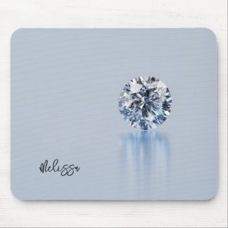 Luxury Diamond Add Name Mousepad