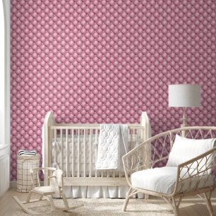 Luxury Diamond getupft gepolstert rosa Tapete