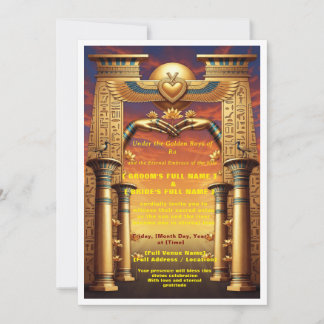 Luxury Egyptian Wedding Invitation | Union Under  Einladung