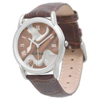 Luxury Elegant Faux Cow Leather Modern Collection Armbanduhr